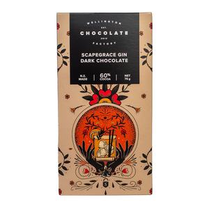 The Wellington Chocolate Factory Gin Dark Chocolate Bar 75gm