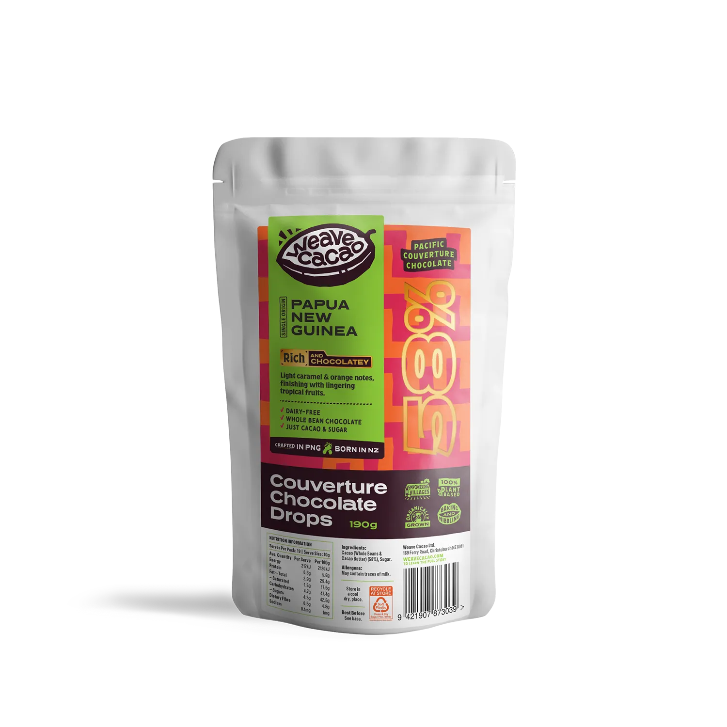 Weave 58% Couverture Chocolate 190gm