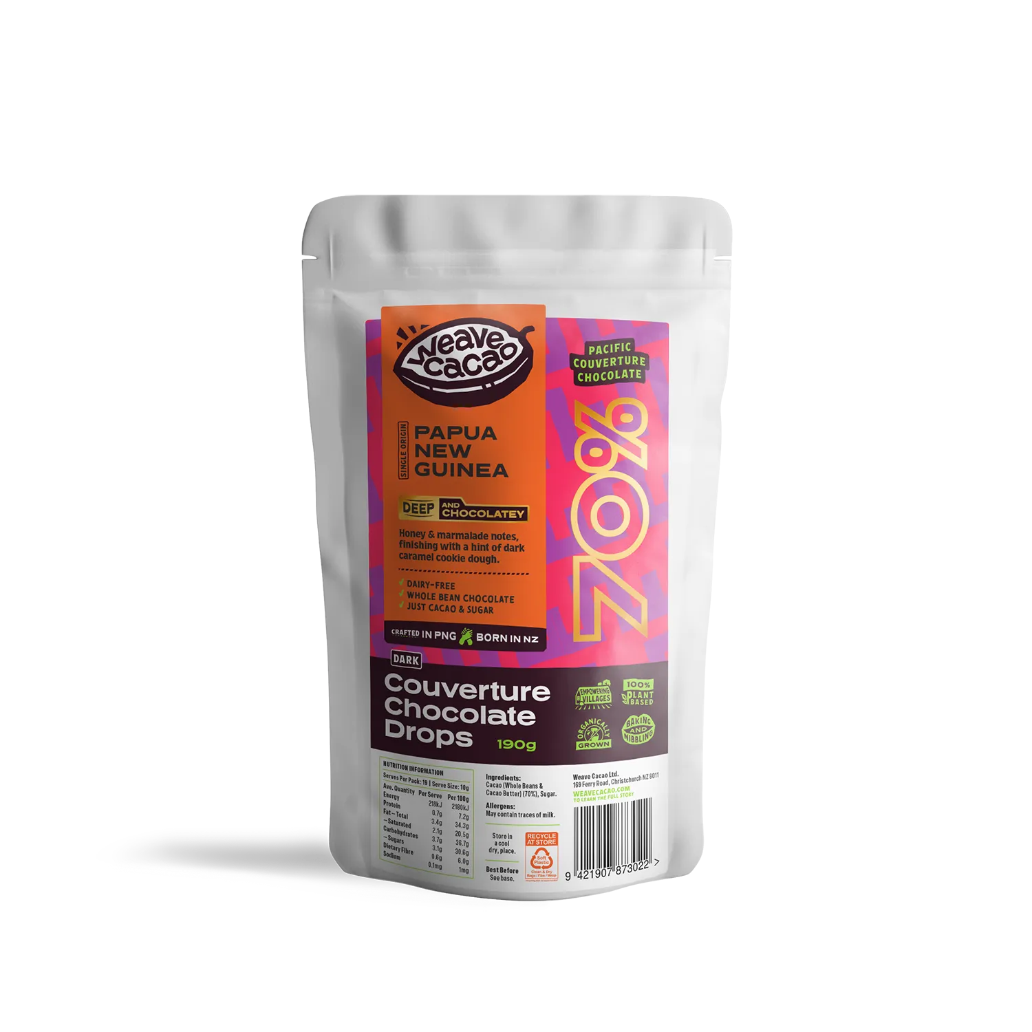 Weave 70% Couverture Chocolate 190gm