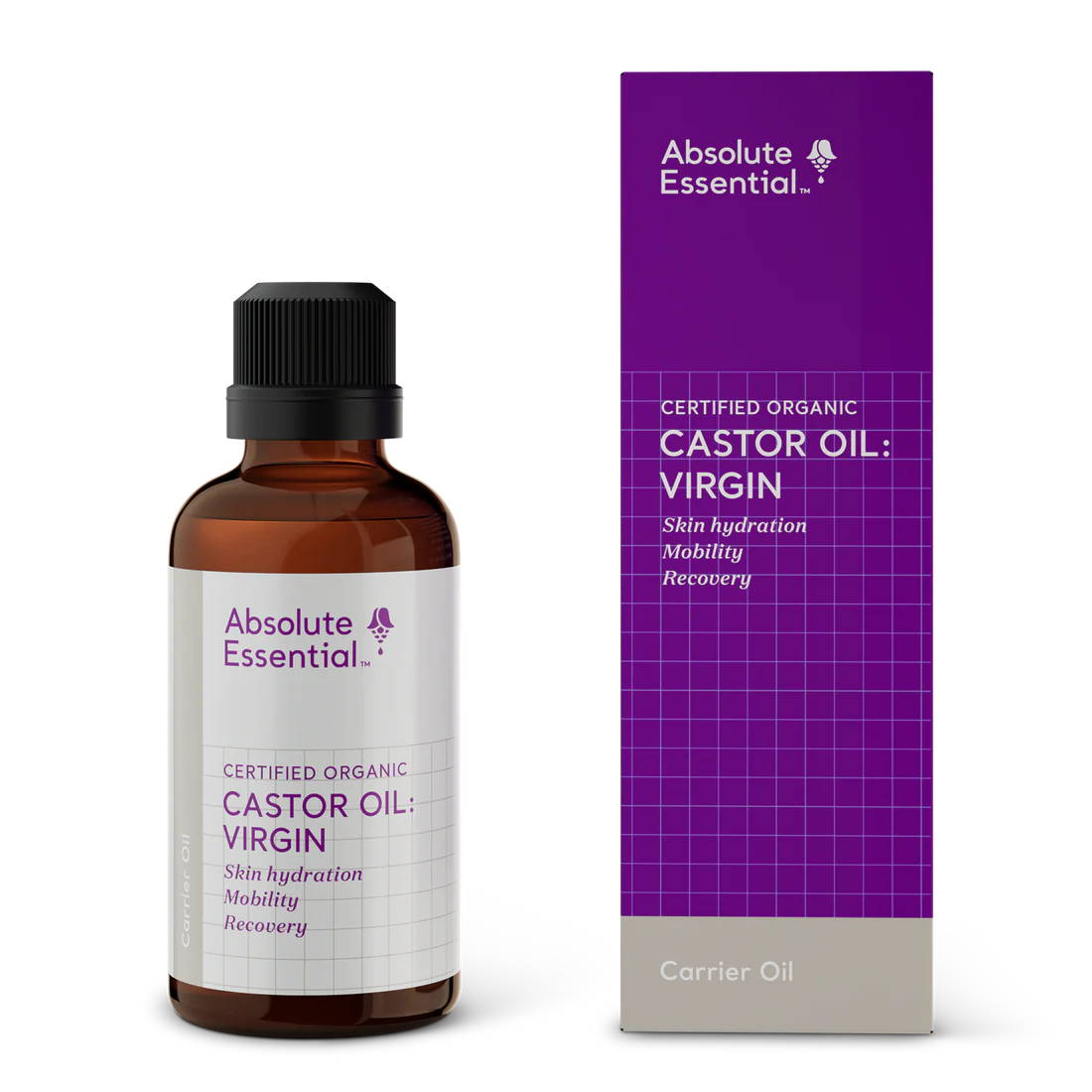 Absolute Essential Oil Castor Oil: Virgin 50ml Certified Organic