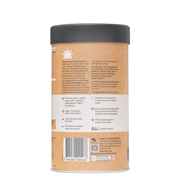 Amazonia Raw Protein Isolate Choc Coconut 500gm
