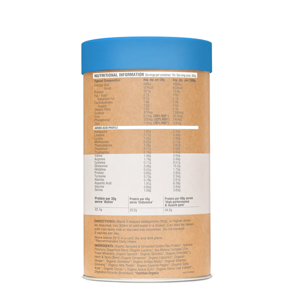 Amazonia Raw Slim & Tone Protein Vanilla Cinnamon 500gm
