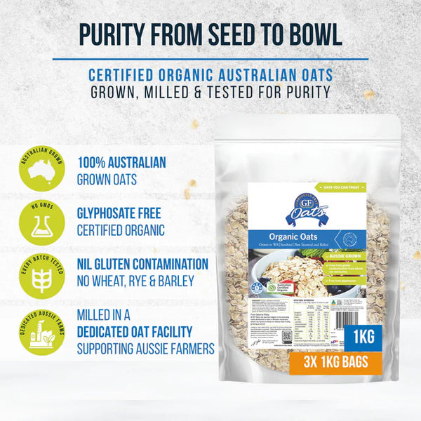 Aussie Organic Oats - 1kg