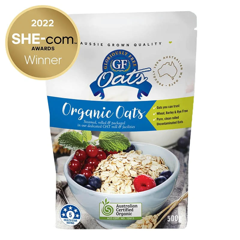 Aussie Organic GF Oats - 500gm