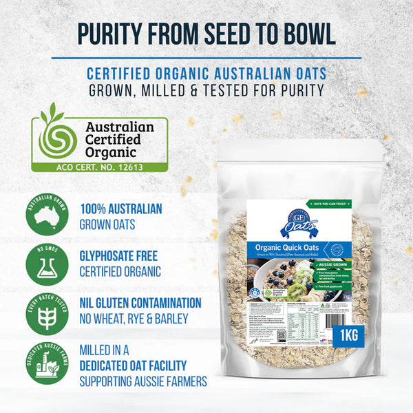 Aussie OATS - Organic Quick Oats 1kg
