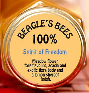 Beagle’s Bees Spirit of Freedom Glen Garry 100% Honey 250gm