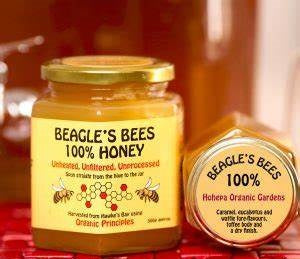 Beagle's Bees Honey Hohepa Organic Gardens 100% Honey 250gm