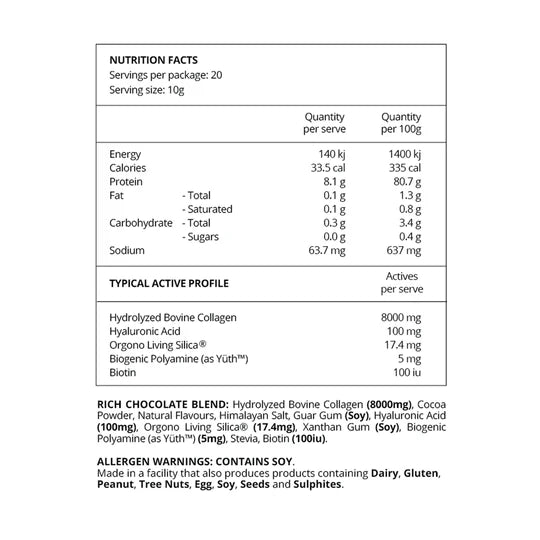 Before You Speak Collagen Complex Rich Chocolate 200gm