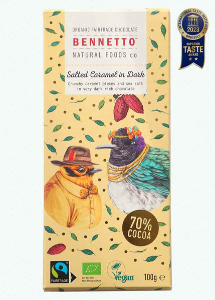 Bennetto Chocolate Salted Caramel in Dark 75% Cocoa