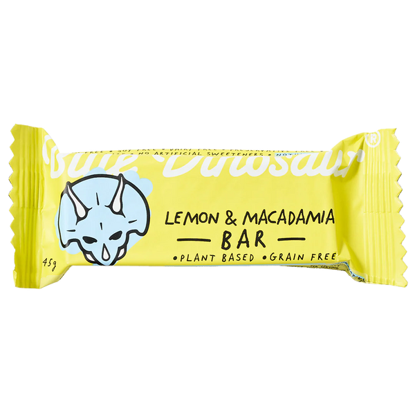 Blue Dinosaur Lemon & Macadamia Bar 45gm