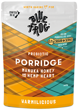 Blue Frog Porridge Manuka Honey & Hemp Heart 360gm