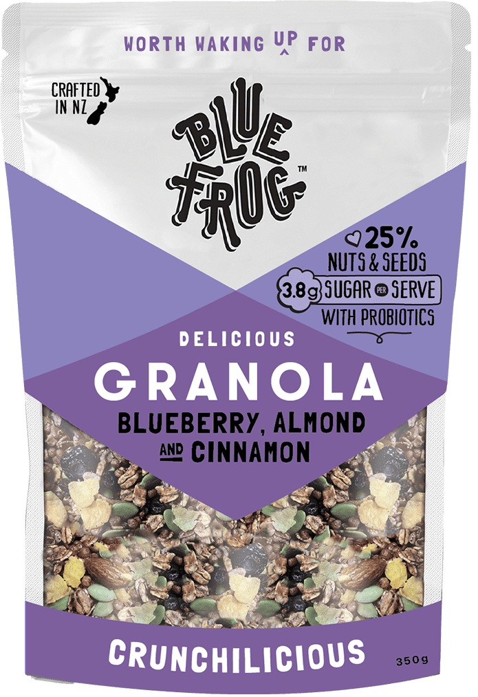 Blue Frog Blueberry Almond & Cinnamon Granola 350gm - 20% off