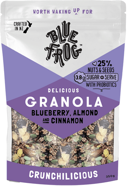 Blue Frog Blueberry Almond & Cinnamon Granola 350gm - 20% off