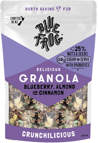 Blue Frog Blueberry Almond & Cinnamon Granola 350gm - 20% off