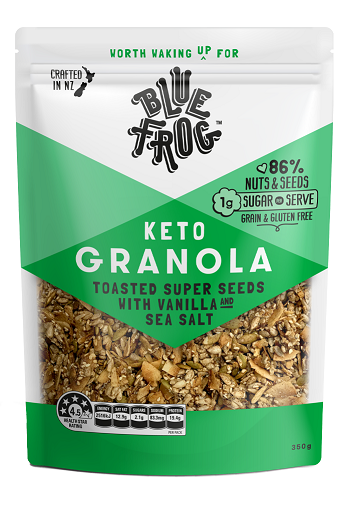 Blue Frog KETO Toasted Super Seeds with Vanilla & Sea Salt Granola 350gm