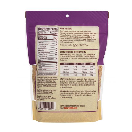 Bob's Red Mill 10 Grain Hot Cereal 700gm