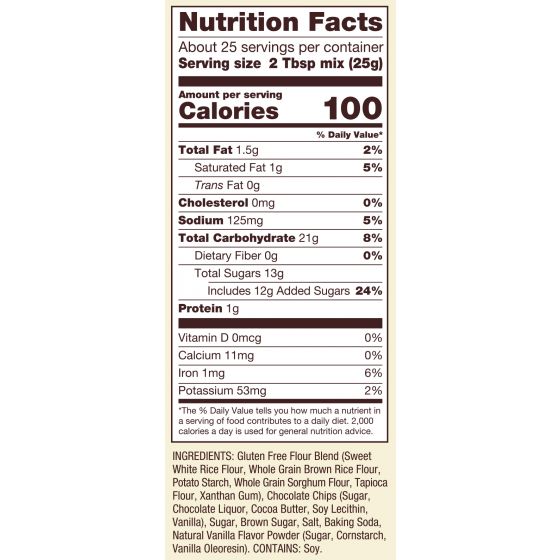 Bob's Red Mill Gluten Free Chocolate Chip Cookie Mix 624gm