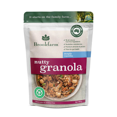 Brookfarm Granola Nutty Maple Vanilla 450gm