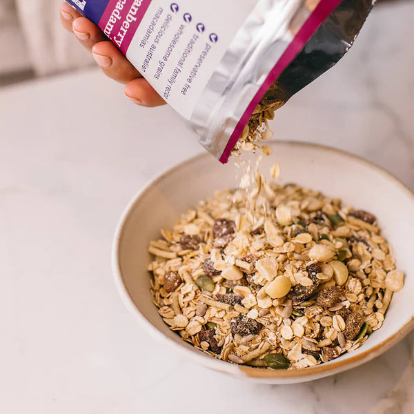 Brookfarm Muesli Natural Macadamia Cranberry 500gm - 10% off
