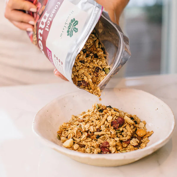 Brookfarm Toasted Muesli Macadamia Cranberry 500gm