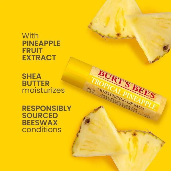 Burt's Bees Lip Balm Tropical Retreat - 4 pack
