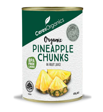 Ceres Organic Pineapple Chunks in Fruit Juice - 400g