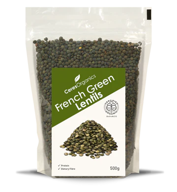 Ceres Organic Lentils, French Green - 500g