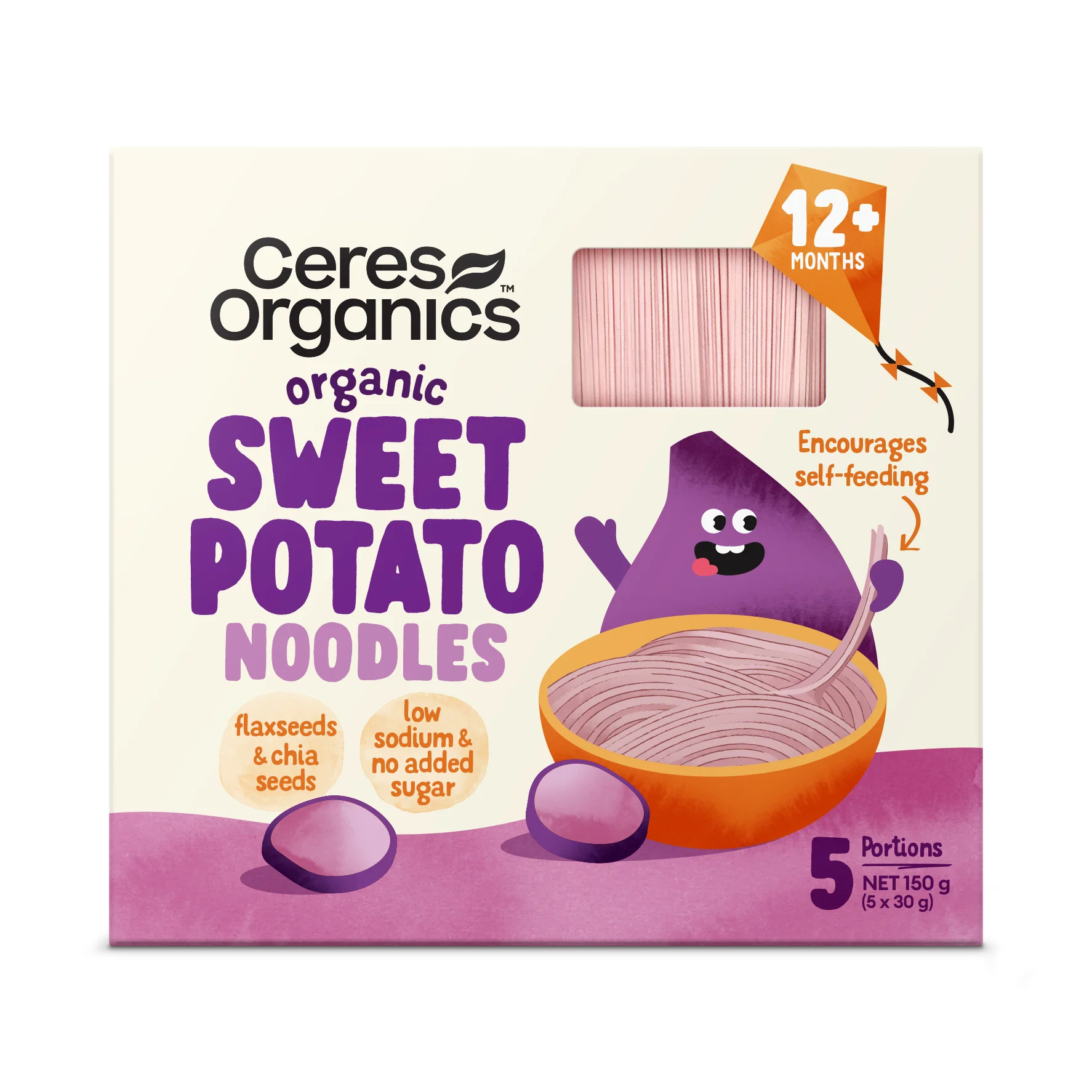 Ceres Organic Baby Vegetable Noodles, Sweet Potato 150 g