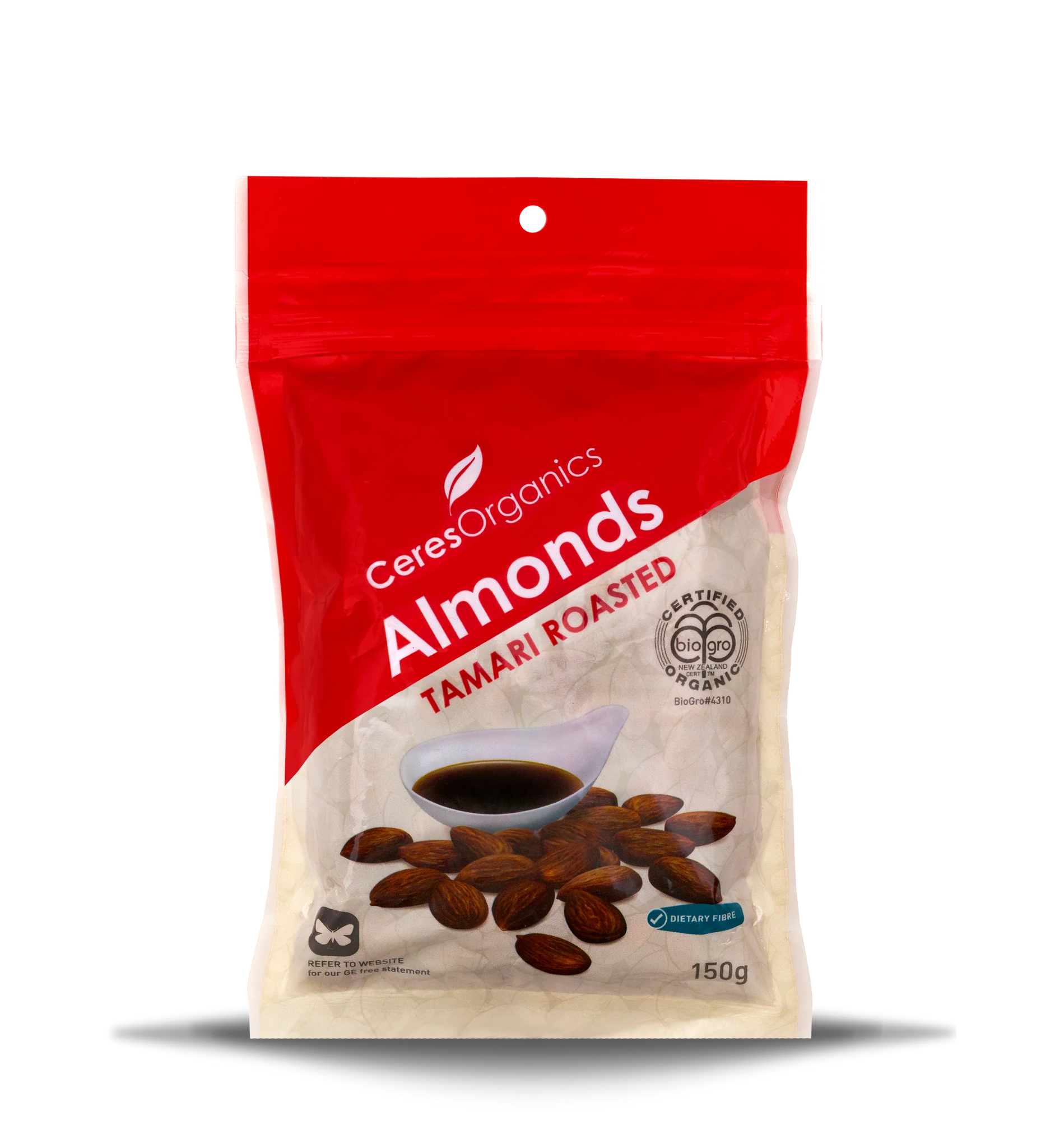 Ceres Organics Organic Almonds, Tamari Roasted 150g - 20% off