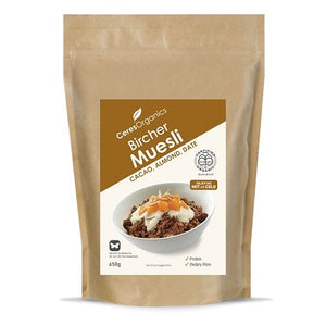 Ceres Organics Bircher Muesli, Cacao, Almond, Date - 650g