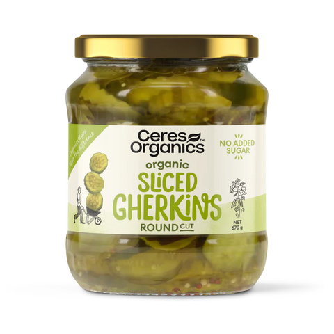 Ceres Sliced Gherkins, round-cut - 670 g - 20% off
