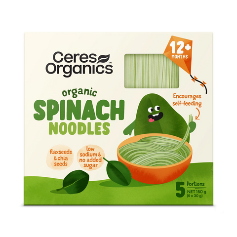 Ceres Organic Baby Vegetable Noodles, Spinach - 150 g