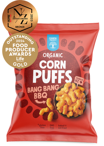 Chantal Organics Corn Puffs Bang Bang BBQ