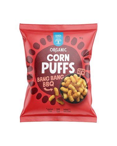 Chantal Organics Corn Puffs Bang Bang BBQ