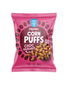 Chantal Organics Corn Puffs Choc Hazelnut 90gm