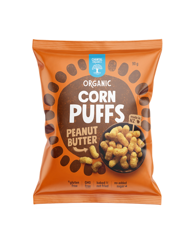 Chantal Organics Corn Puffs Peanut Butter
