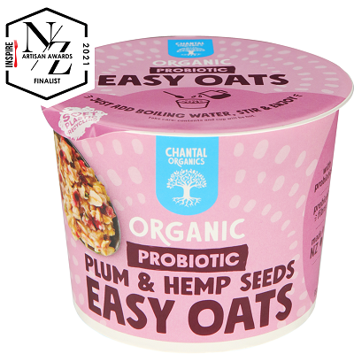 Chantal Organics PLUM & HEMP SEEDS PROBIOTIC EASY OATS