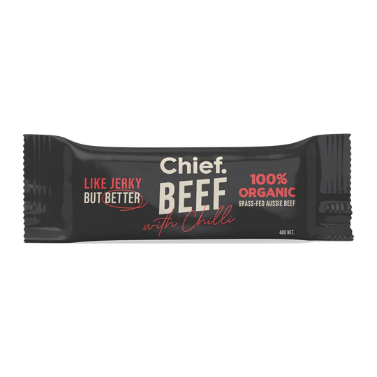Chief Beef Traditional Beef Bars w Chilli 40gm