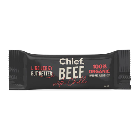 Chief Beef Traditional Beef Bars w Chilli 40gm