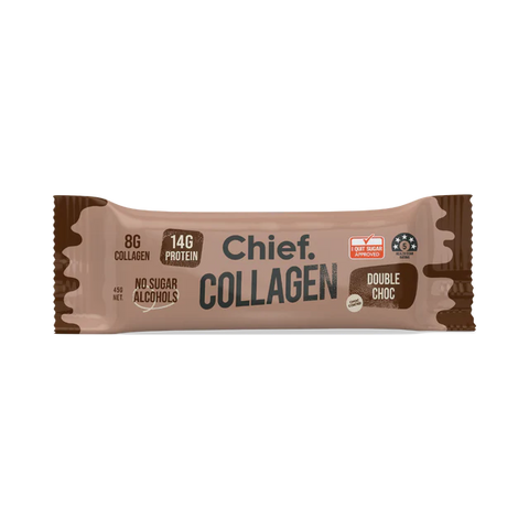 Chief Collagen Protein Double Choc Bar 45gm - 20% off