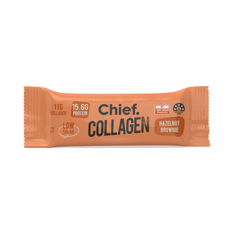 Chief Collagen Protein Hazelnut Brownie Bar 45gm - 20% off