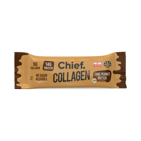 Chief Collagen Protein Choc Peanut Butter Bar - 20% off