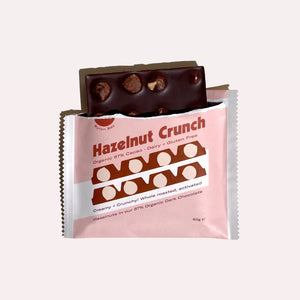 Chow Cacao Organic Fairtrade Chocolate Hazelnut Crunch 60gm
