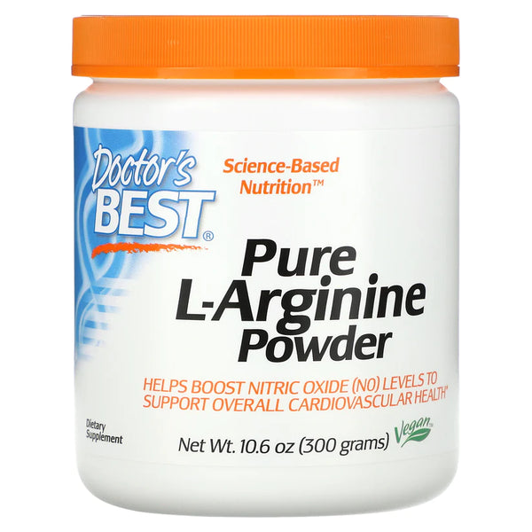 Doctor's Best Pure L-Arginine Powder, (300 g)
