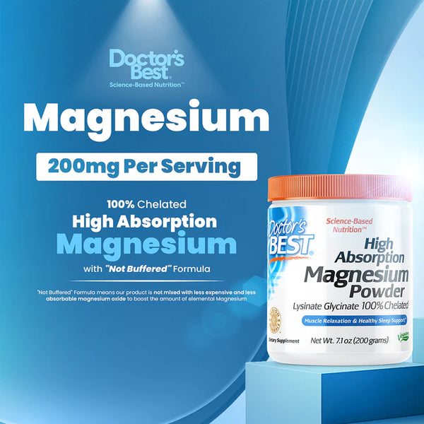 Doctor's Best High Absorption Magnesium Powder (200 g)