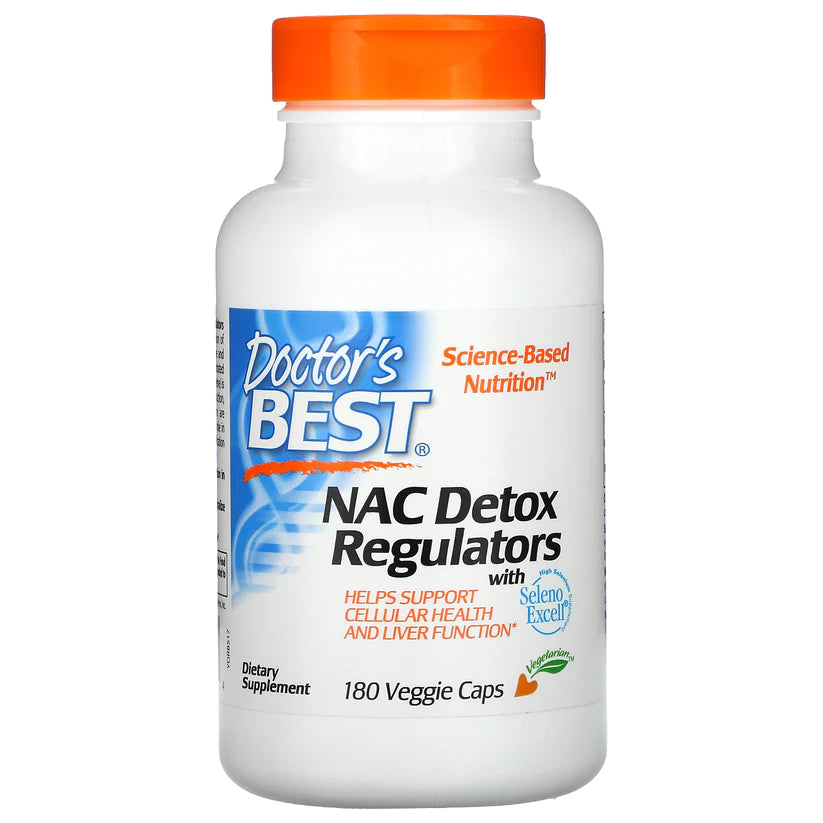 Doctor's Best NAC Detox Regulators, 180 Veggie Caps