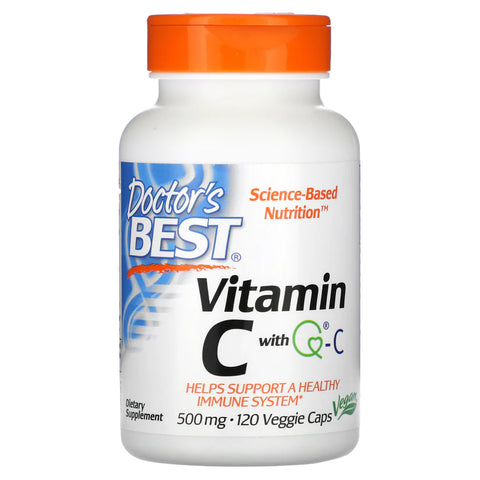 Doctor's Best Vitamin C with Q-C, 500 mg, 120 Veggie Caps