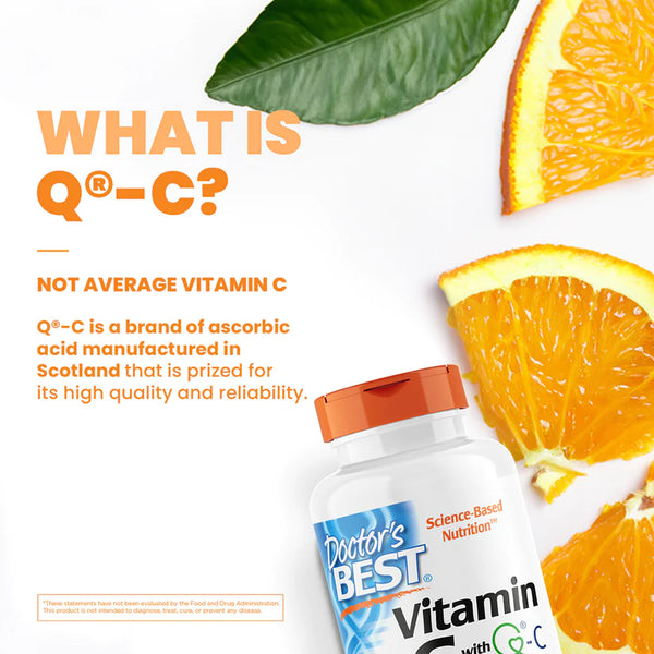 Doctor's Best Vitamin C with Q-C, 500 mg, 120 Veggie Caps
