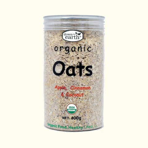 down to earth Oats Apple Cinnamon & Coconut Organic 400g