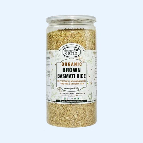 down to earth Brown Basmati Rice Organic 850g